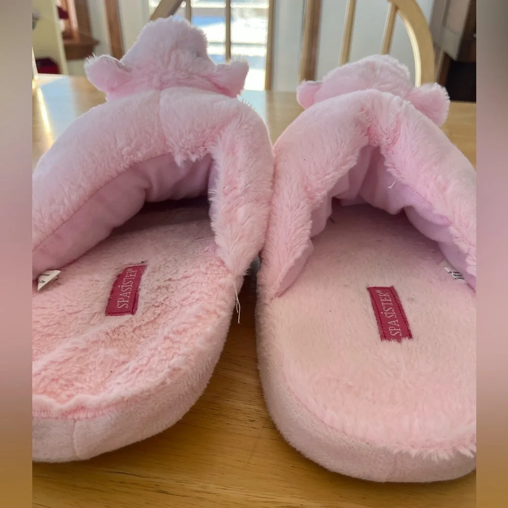 Plush piggy slippers - Picture 5 of 9